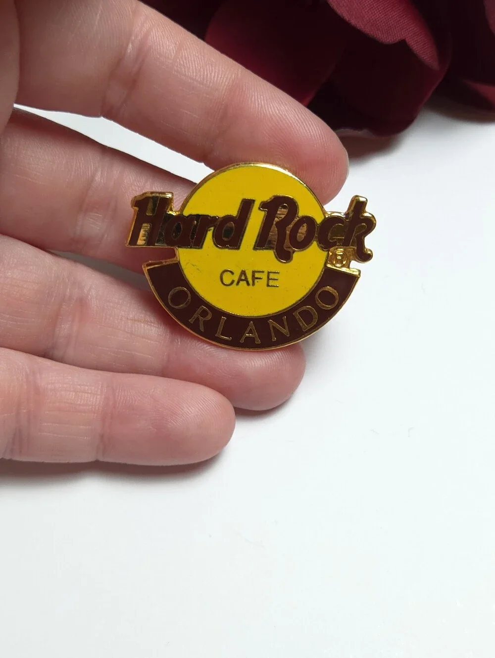 Vintage Hard Rock Cafe Orlando Brooch Offical Hard Rock Cafe